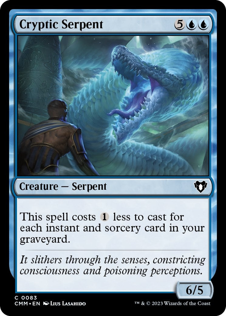 Cryptic Serpent (83) [CMM] - MTG Single
