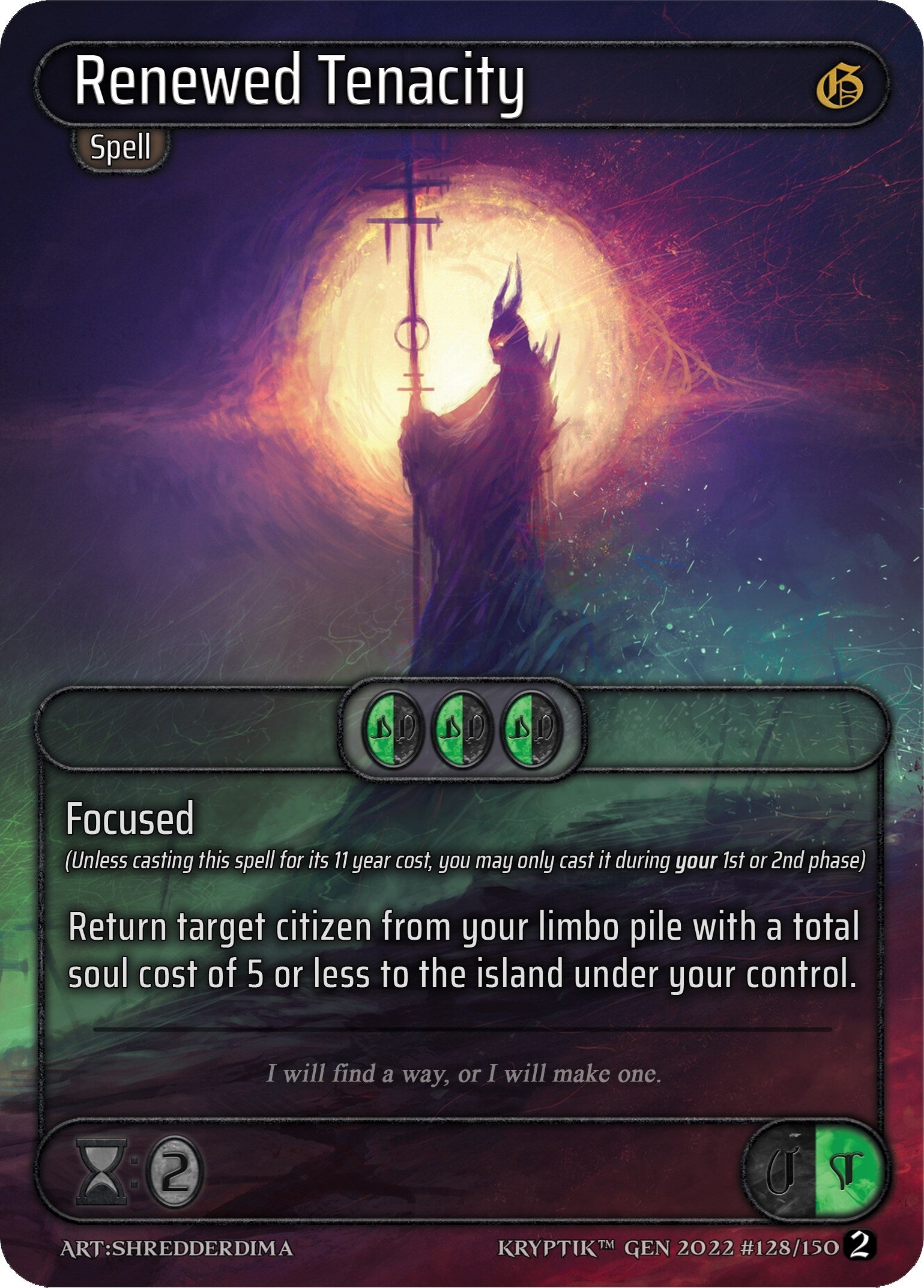 Renewed Tenacity (128) - Kryptik TCG Single