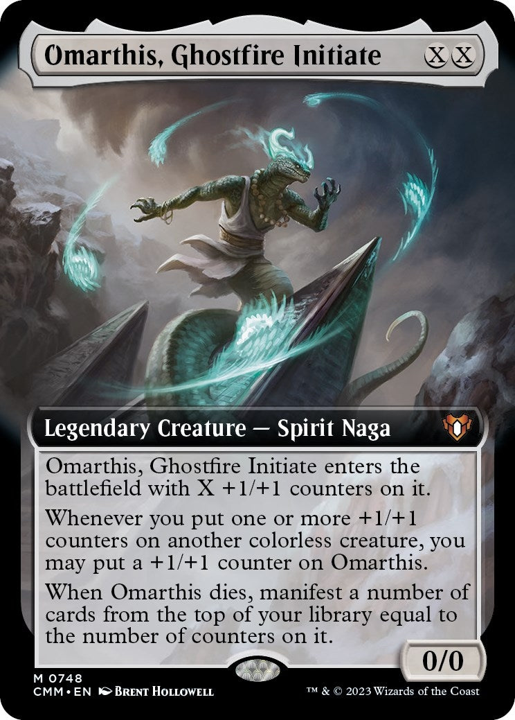 Omarthis Ghostfire Initiate (Extended Art) (748) [CMM] - MTG Single