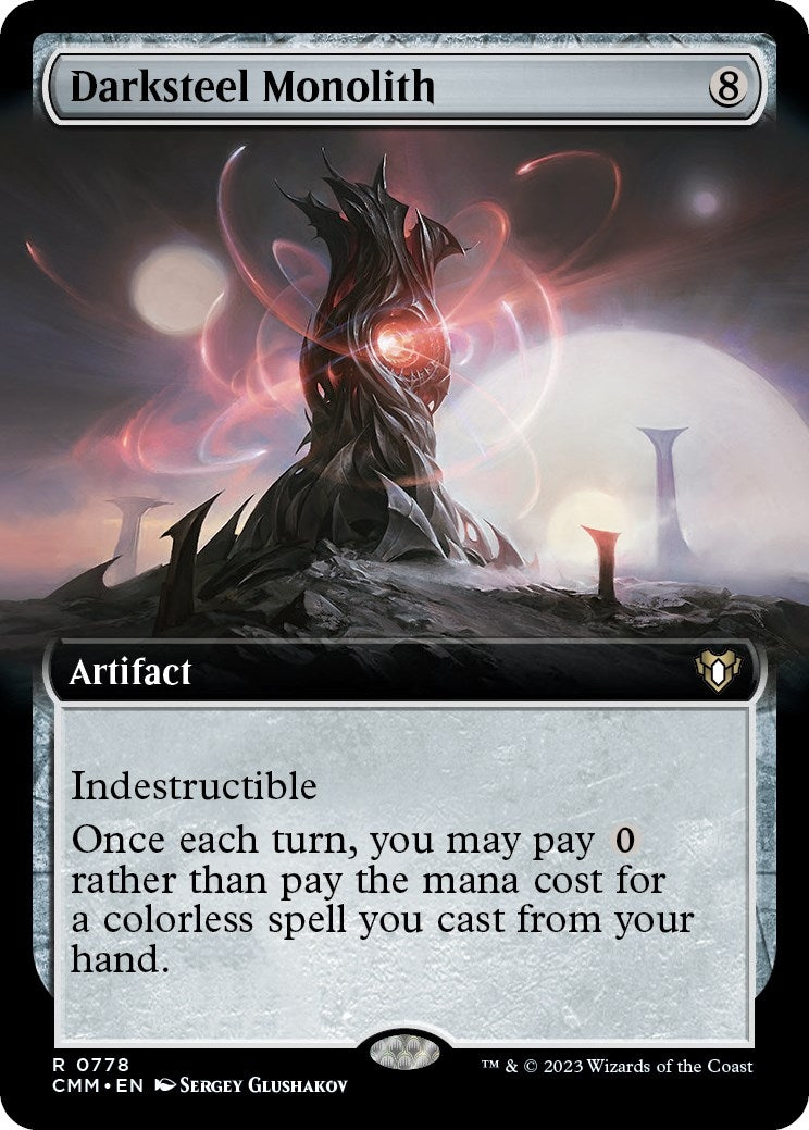 Darksteel Monolith (Extended Art) (778) [CMM] - MTG Single