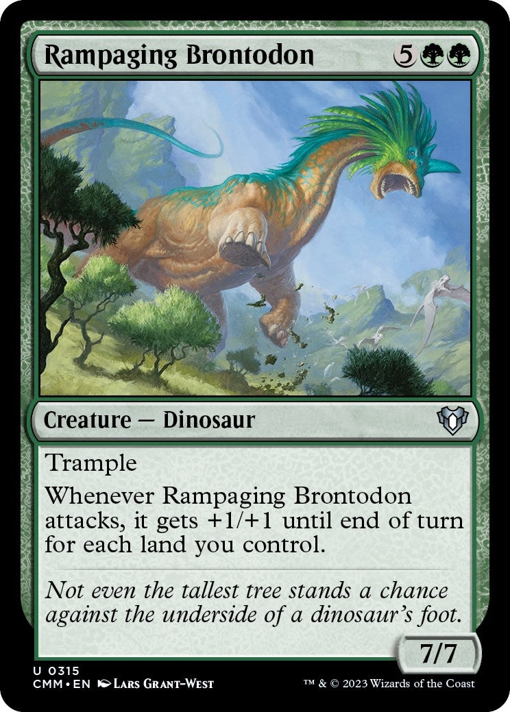 Rampaging Brontodon (315) [CMM] - MTG Single
