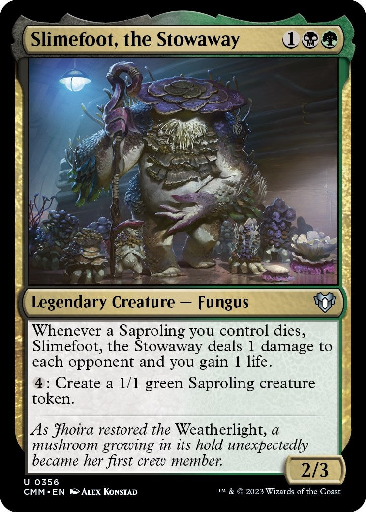 Slimefoot the Stowaway (356) [CMM] - MTG Single