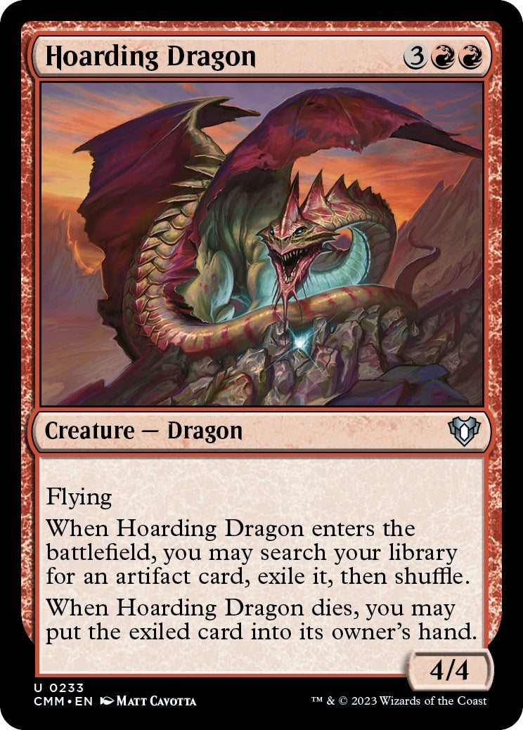 Hoarding Dragon (233) [CMM] - MTG Single