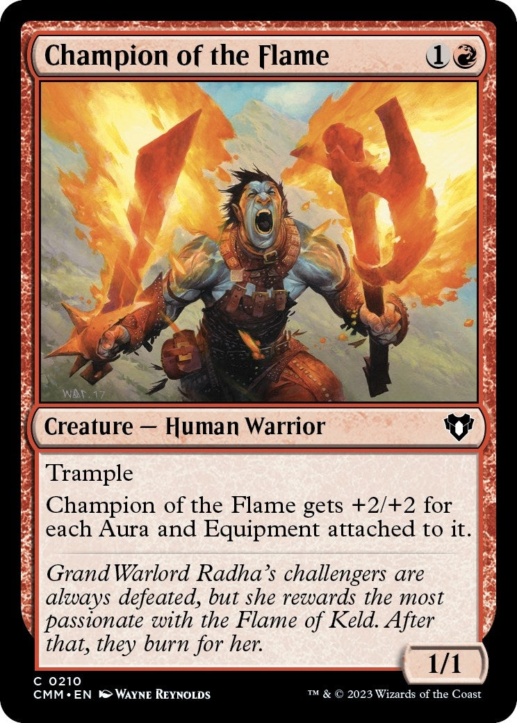 Champion of the Flame (210) [CMM] - MTG Single