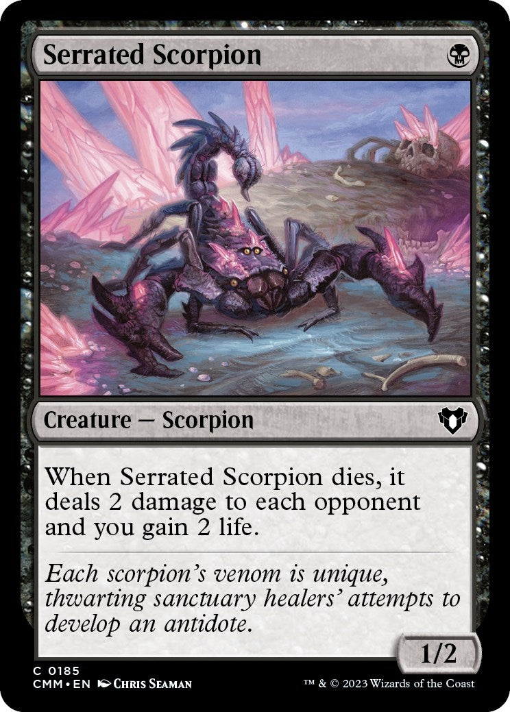 Serrated Scorpion (185) [CMM] - MTG Single