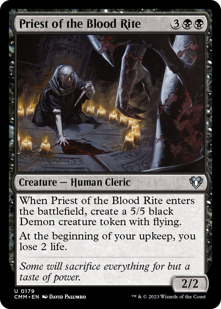 Priest of the Blood Rite (179) [CMM] - MTG Single