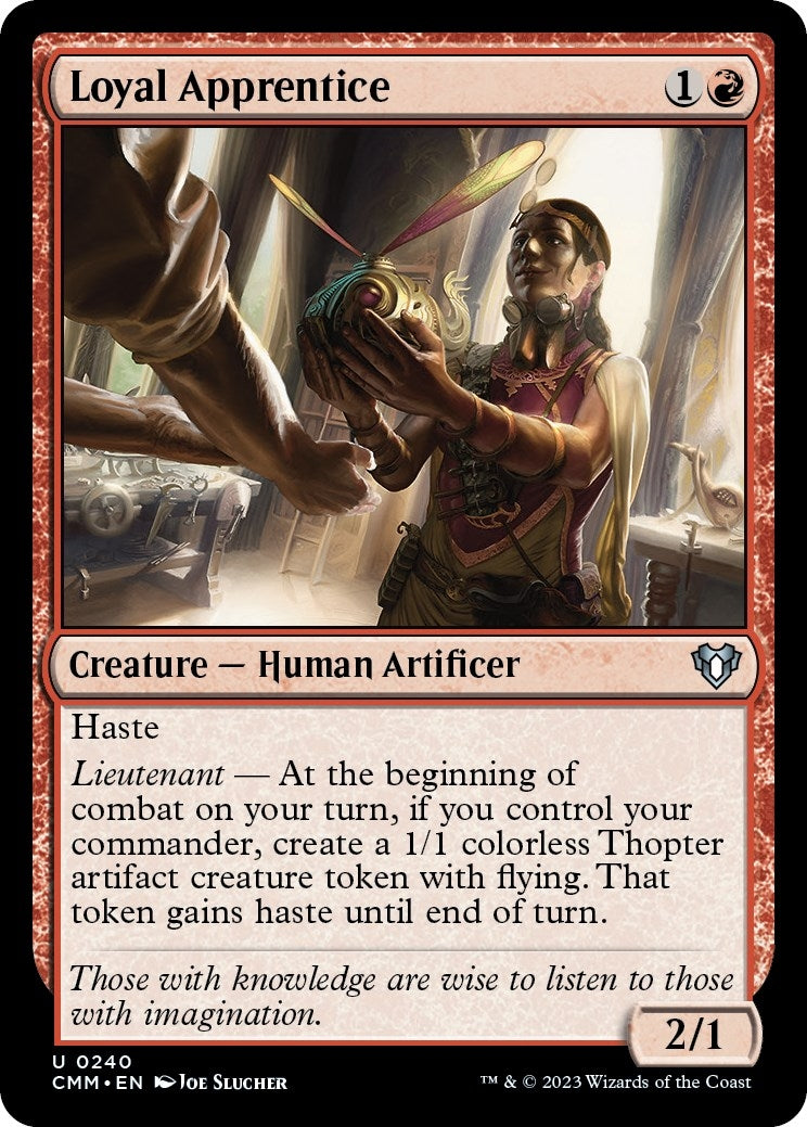 Loyal Apprentice (240) [CMM] - MTG Single