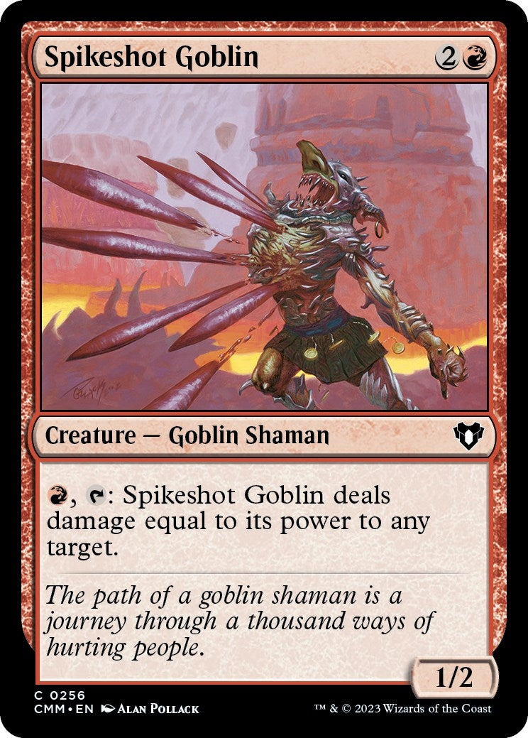 Spikeshot Goblin (256) [CMM] - MTG Single