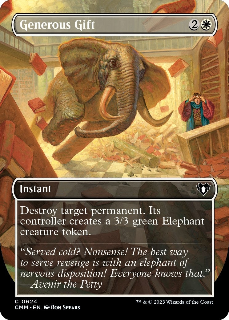 Generous Gift (Borderless) (624) [CMM] - MTG Single
