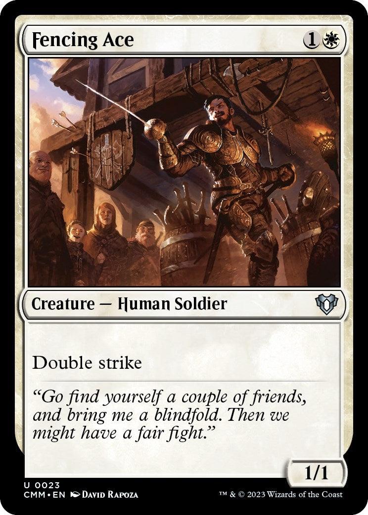 Fencing Ace (23) [CMM] - MTG Single