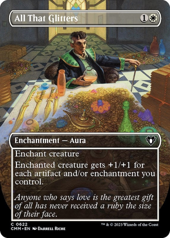 All That Glitters (Borderless) (622) [CMM] - MTG Single