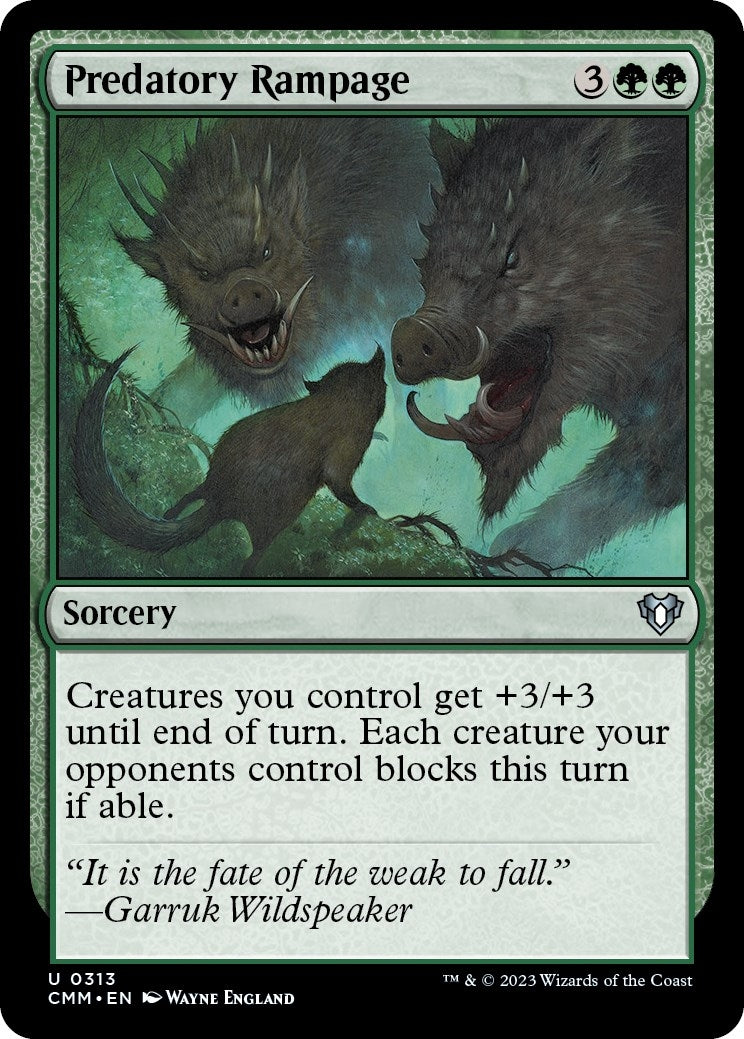 Predatory Rampage (313) [CMM] - MTG Single