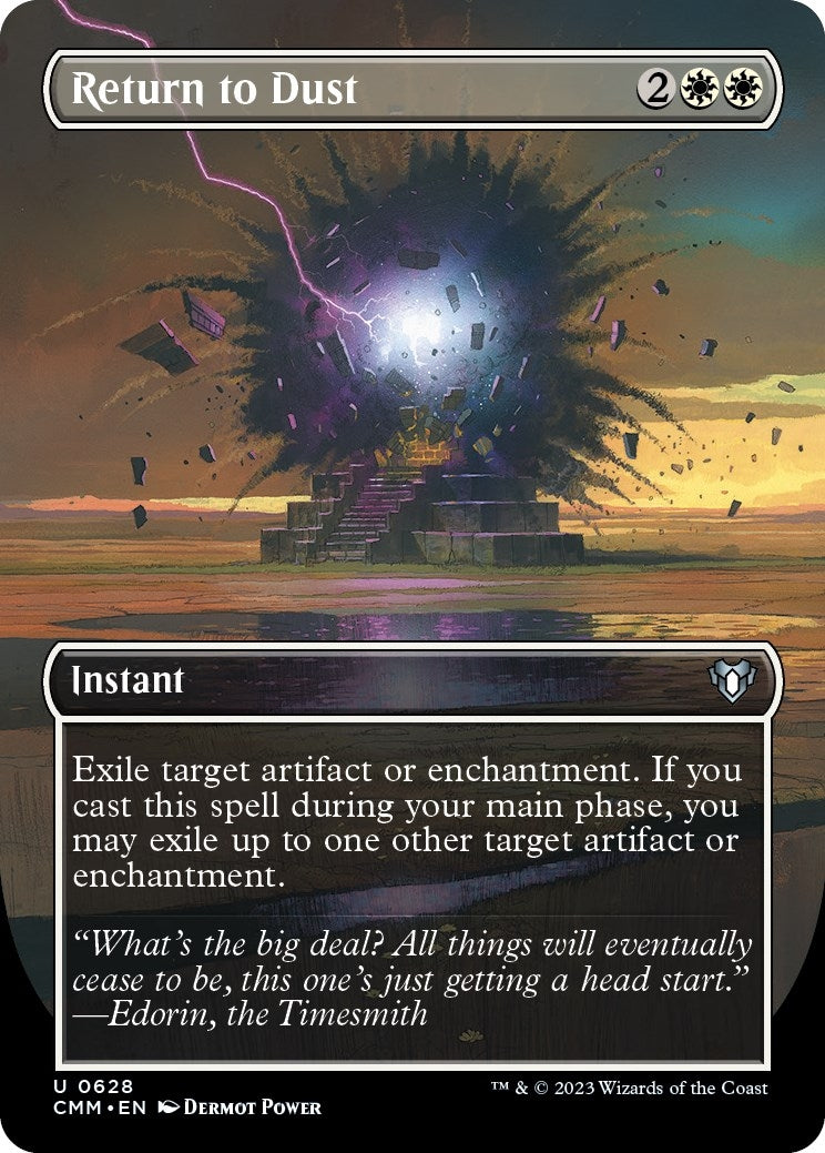 Return to Dust (Borderless) (628) [CMM] - MTG Single