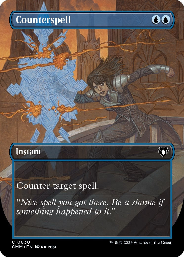 Counterspell (Borderless) (630) [CMM] - MTG Single