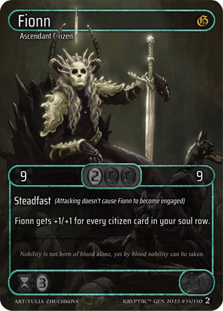 Fionn (Box Topper) (34) - Kryptik TCG Single