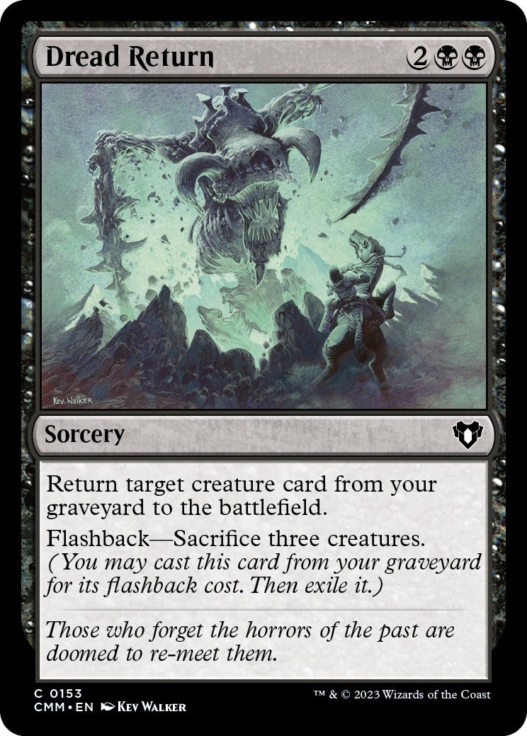 Dread Return (153) [CMM] - MTG Single