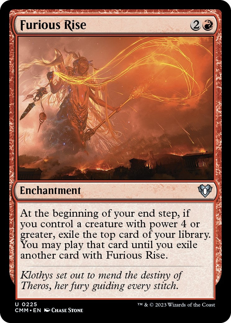 Furious Rise (225) [CMM] - MTG Single
