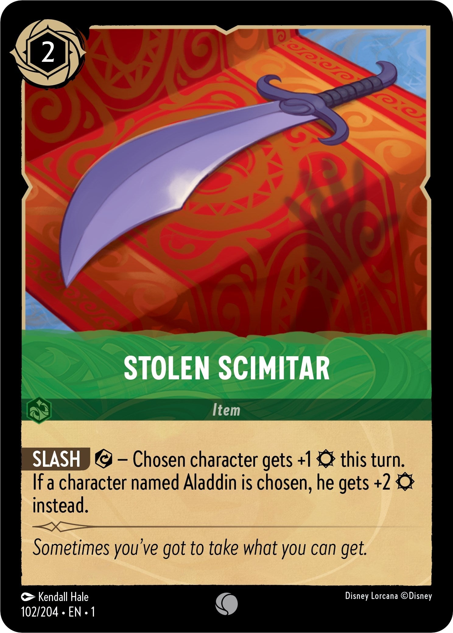 Stolen Scimitar (102) (1) - Disney Lorcana Single