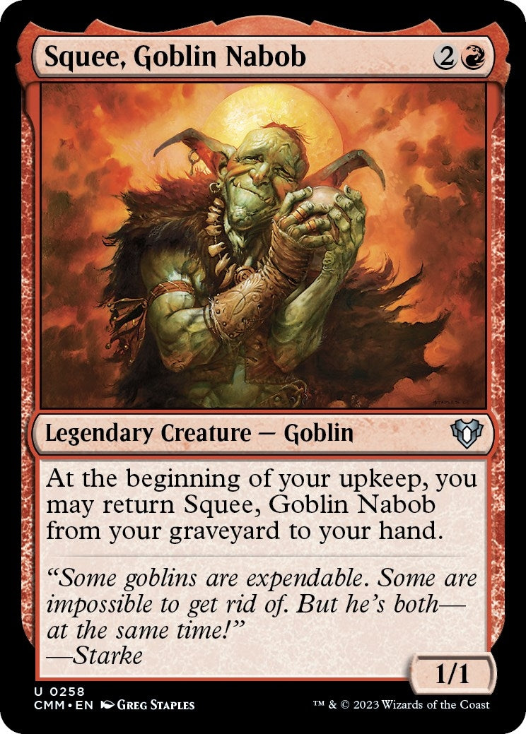 Squee Goblin Nabob (258) [CMM] - MTG Single