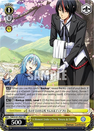 A Moment Under a Tree Rimuru & Diablo (10101) - Weiss Schwarz Single