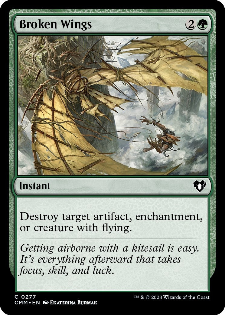 Broken Wings (277) [CMM] - MTG Single