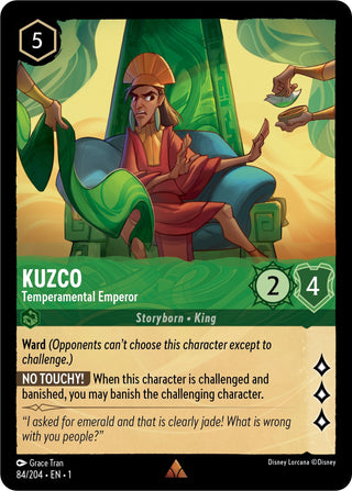 Kuzco - Temperamental Emperor (84) (1) - Disney Lorcana Single
