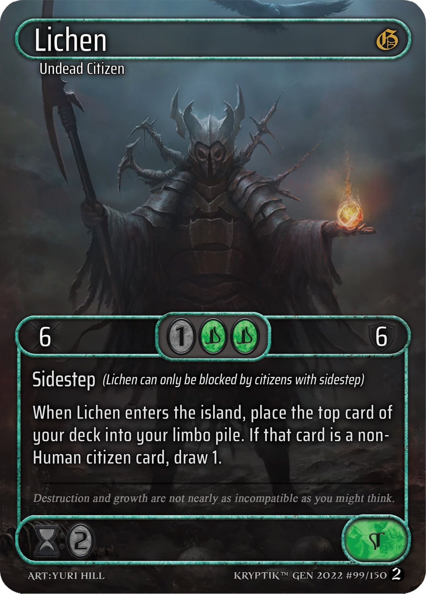 Lichen (Box Topper) (99) - Kryptik TCG Single