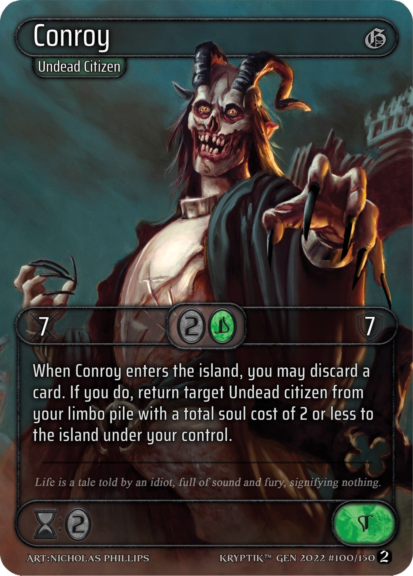 Conroy (Box Topper) (100) - Kryptik TCG Single