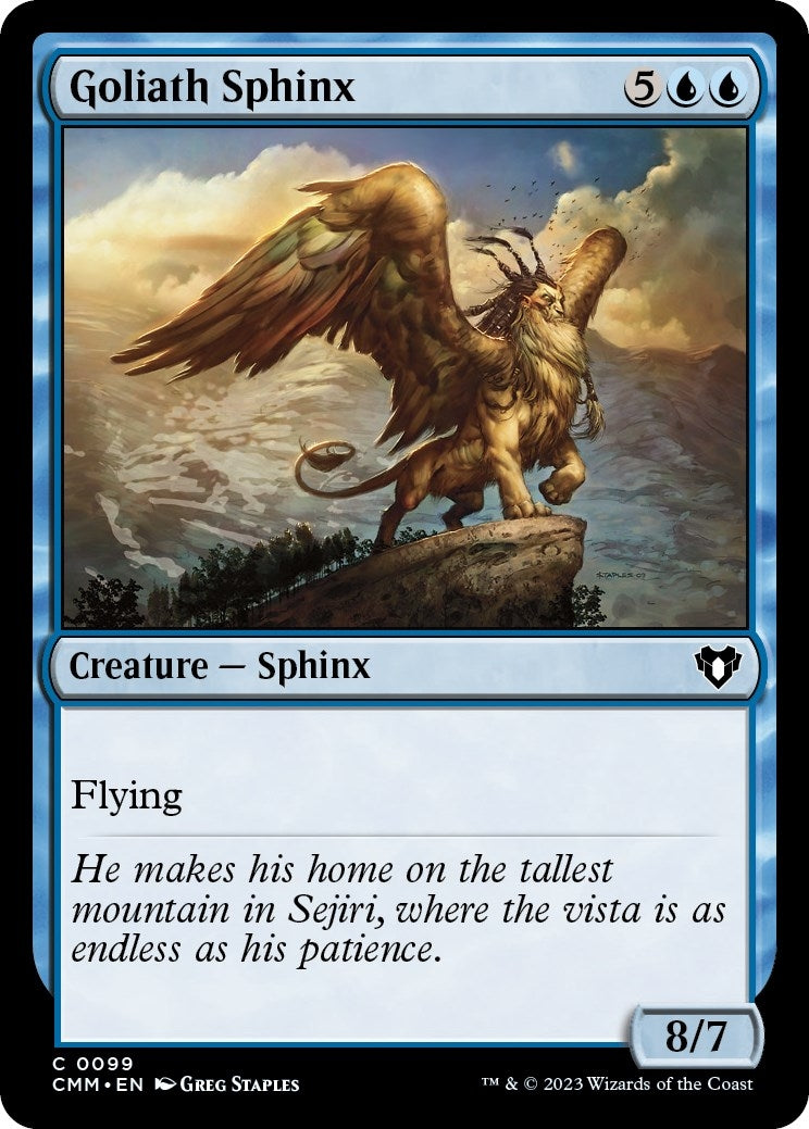 Goliath Sphinx (99) [CMM] - MTG Single