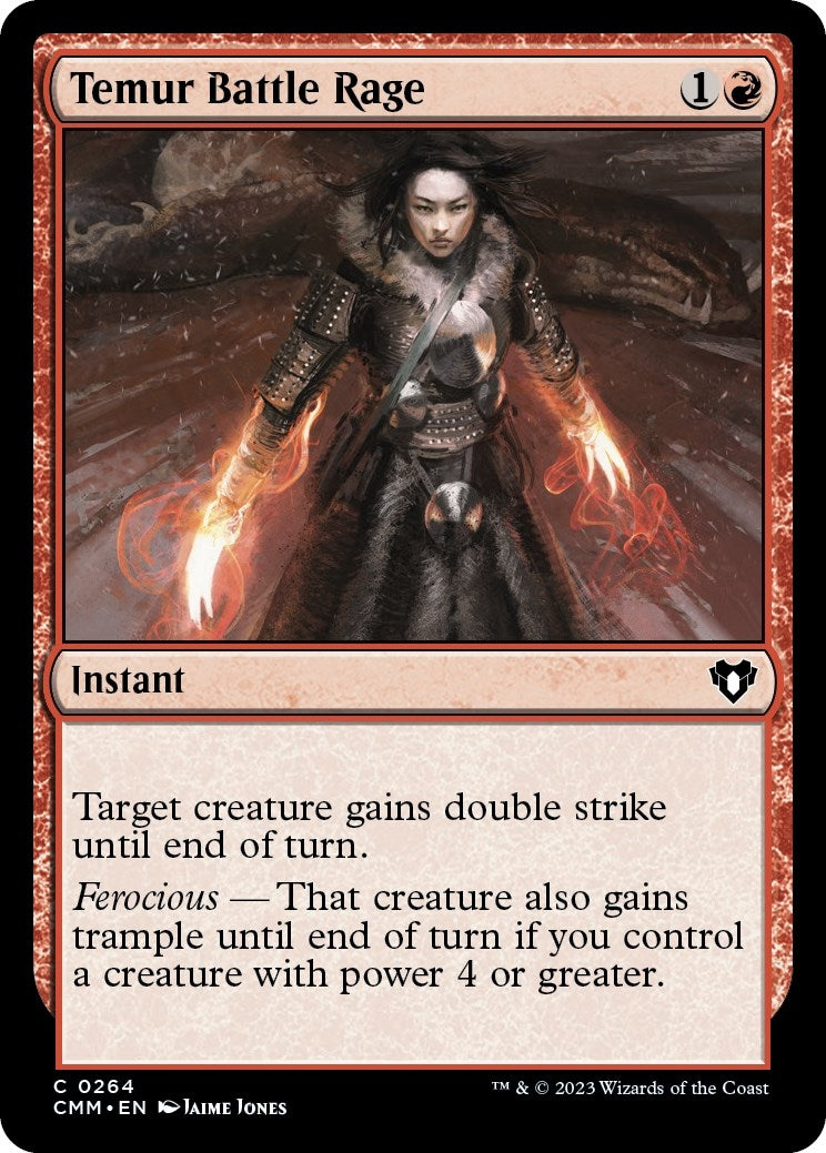Temur Battle Rage (264) [CMM] - MTG Single