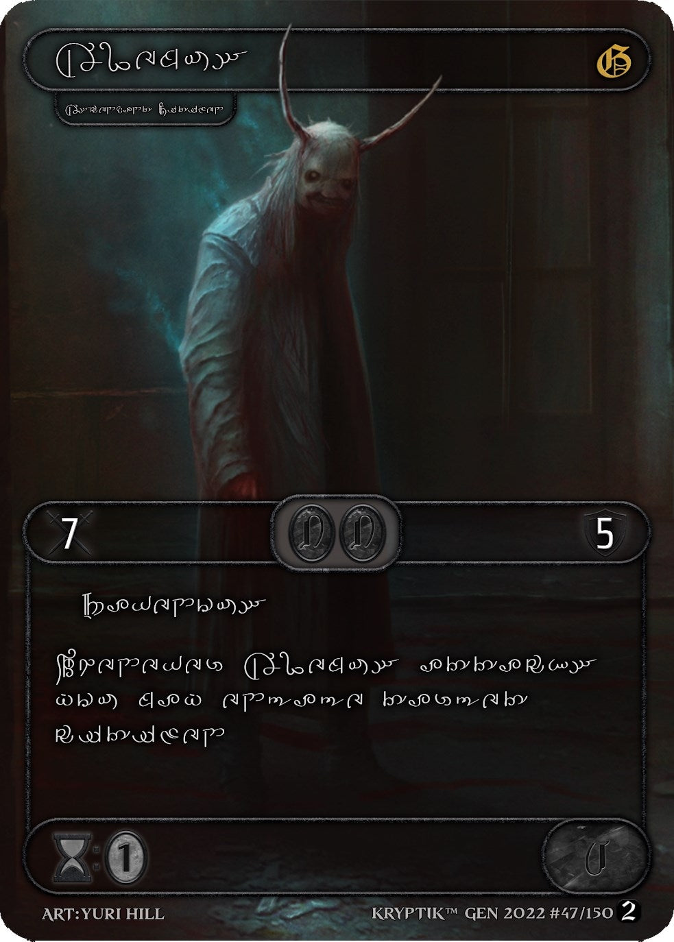 Alemus (Silver Kryptik Language) (47) - Kryptik TCG Single