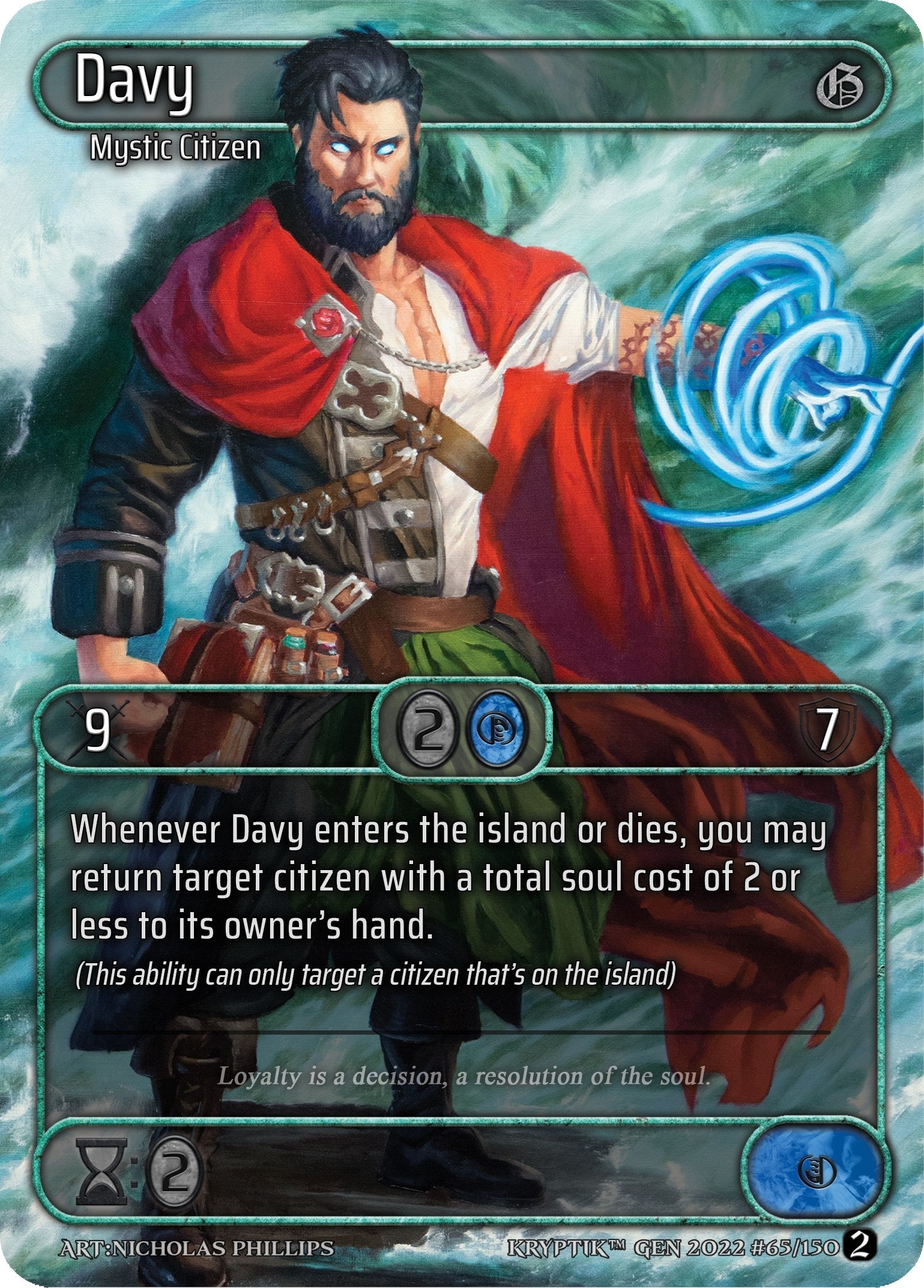 Davy (Box Topper) (65) - Kryptik TCG Single