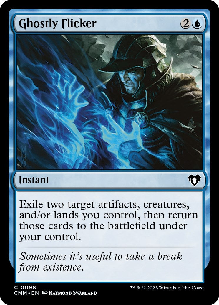 Ghostly Flicker (98) [CMM] - MTG Single
