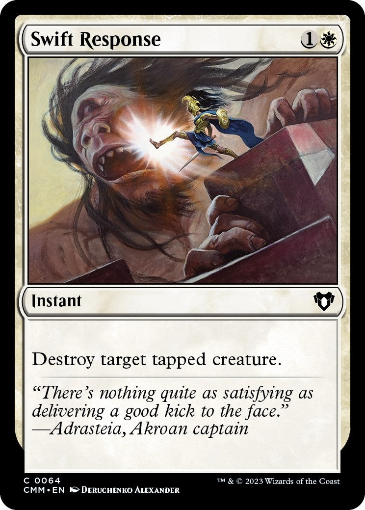 Swift Response (64) [CMM] - MTG Single