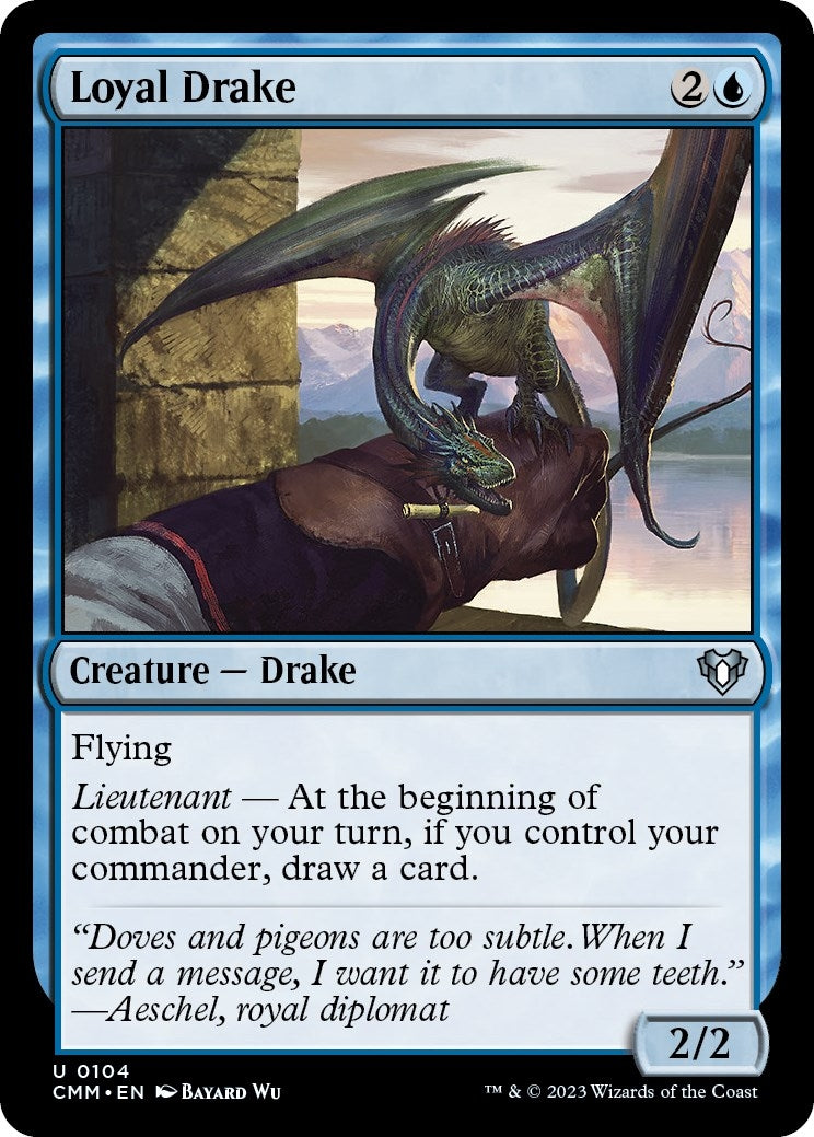 Loyal Drake (104) [CMM] - MTG Single