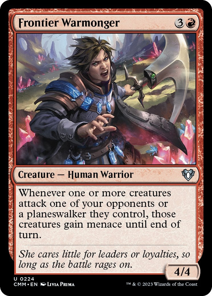 Frontier Warmonger (224) [CMM] - MTG Single