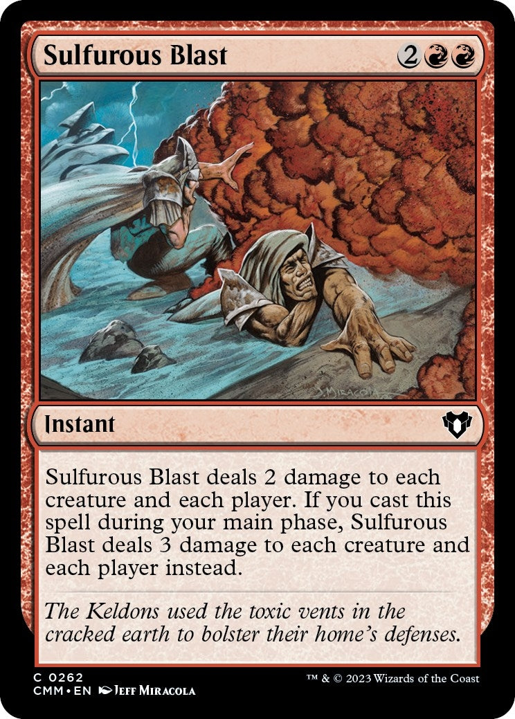 Sulfurous Blast (262) [CMM] - MTG Single