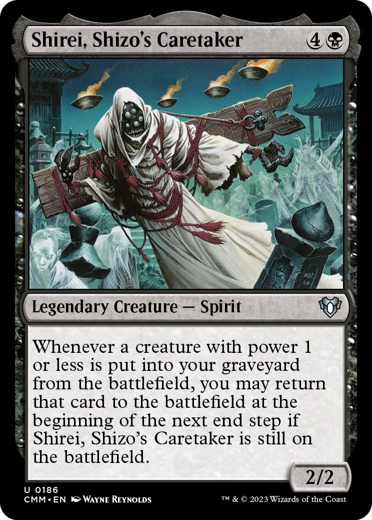 Shirei Shizo’s Caretaker (186) [CMM] - MTG Single