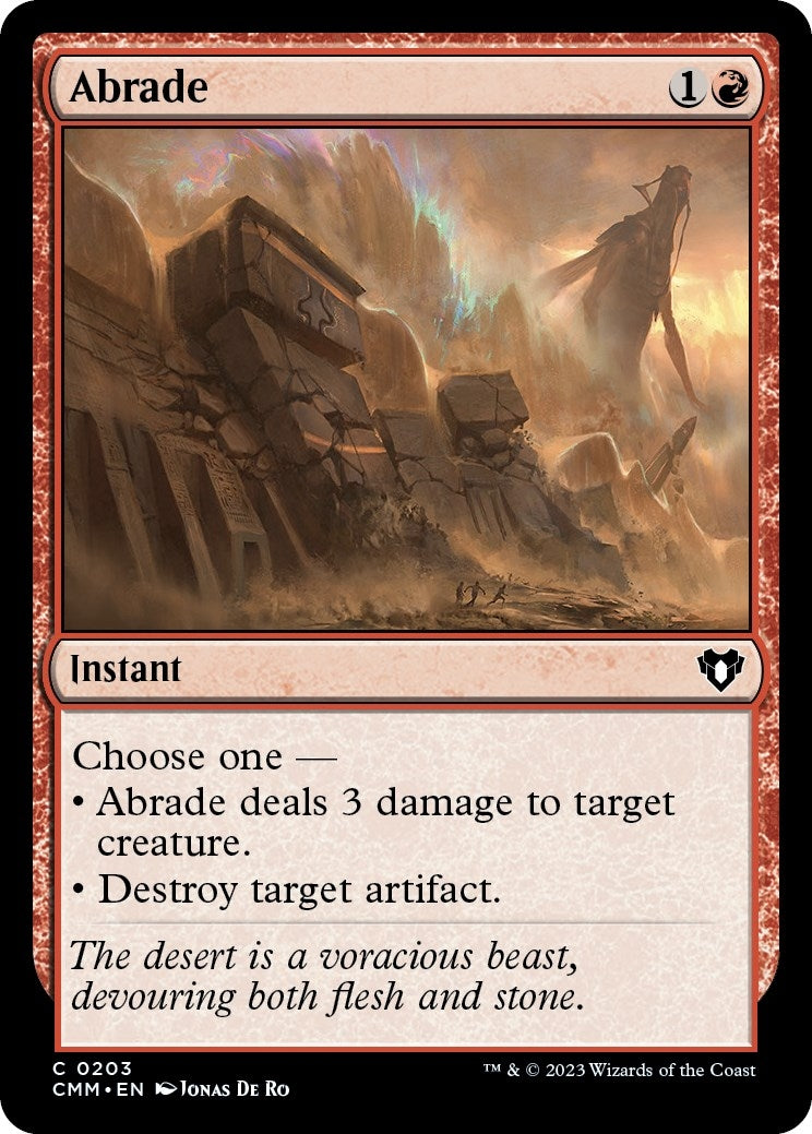Abrade (203) [CMM] - MTG Single