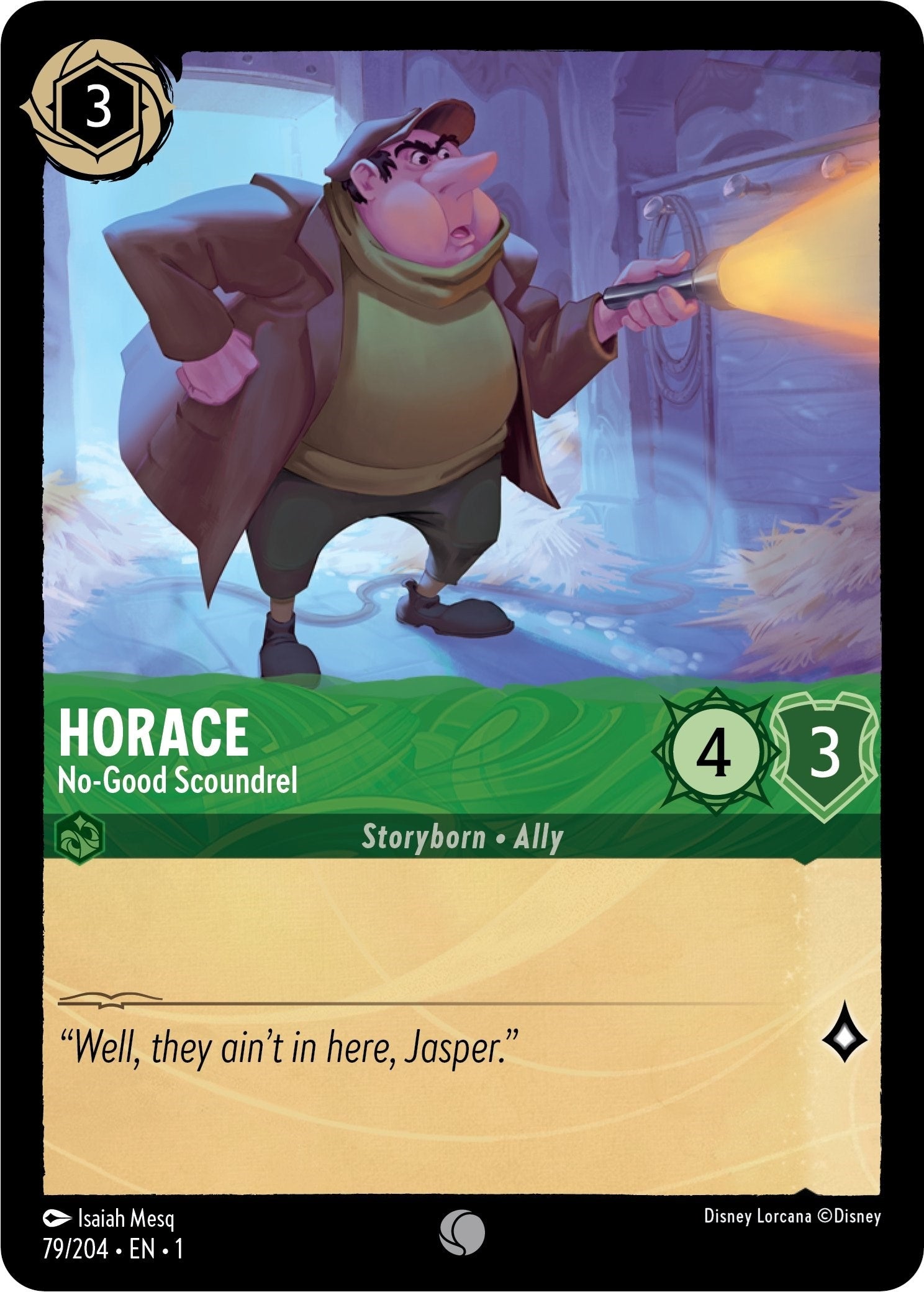 Horace - No-Good Scoundrel (79) (1) - Disney Lorcana Single