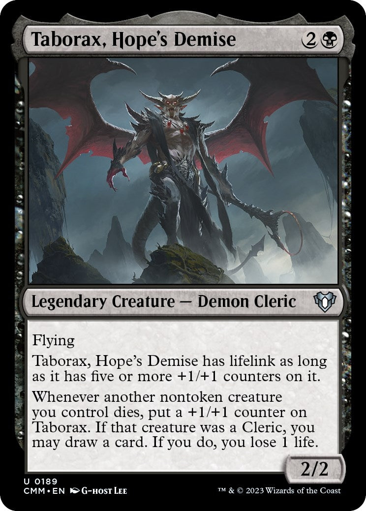 Taborax Hope’s Demise (189) [CMM] - MTG Single