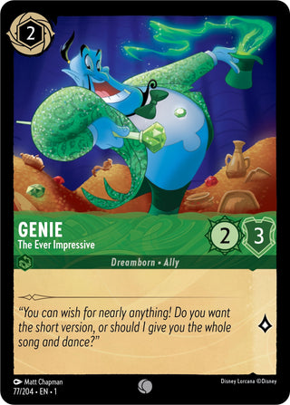 Genie - The Ever Impressive (77) (1) - Disney Lorcana Single