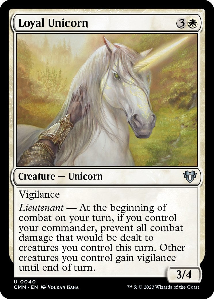 Loyal Unicorn (40) [CMM] - MTG Single