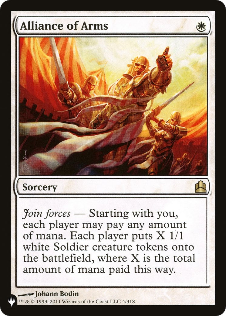 Alliance of Arms (4) [LIST] - MTG Single