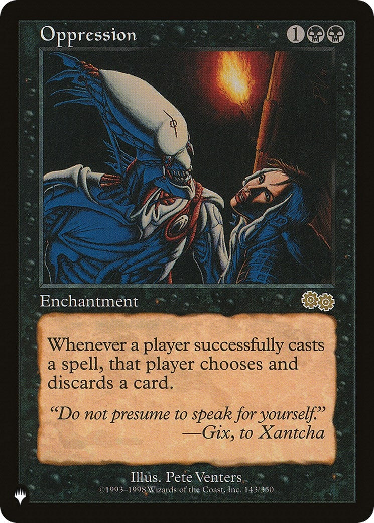 Oppression (143) [LIST] - MTG Single