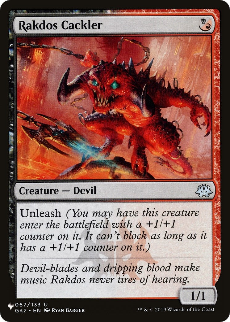 Rakdos Cackler (67) [LIST] - MTG Single