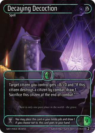 Decaying Decoction (Box Topper) (138) - Kryptik TCG Single