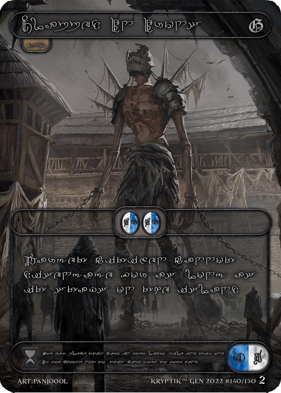 Clapped In Irons (Silver Kryptik Language) (140) - Kryptik TCG Single