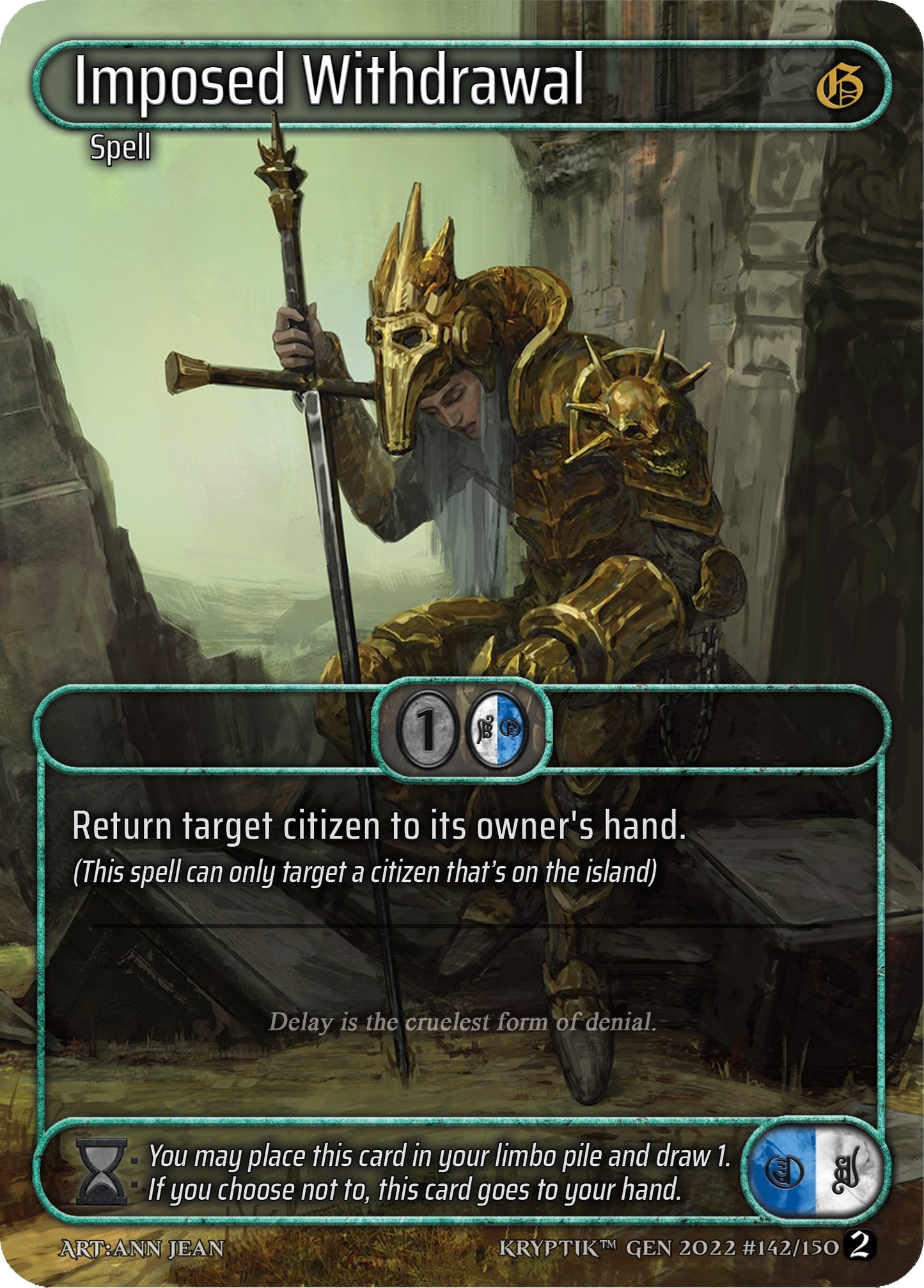 Imposed Withdrawal (Box Topper) (142) - Kryptik TCG Single