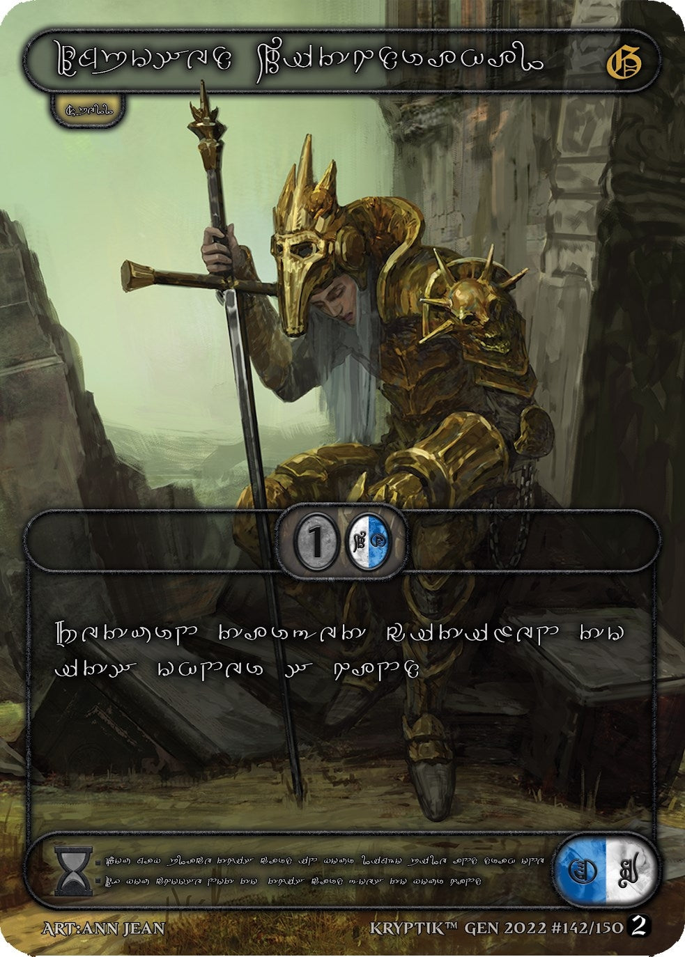 Imposed Withdrawal (Silver Kryptik Language) (142) - Kryptik TCG Single